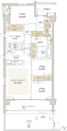 リビオ浦安ザ・プレイス 間取り Dtタイプ