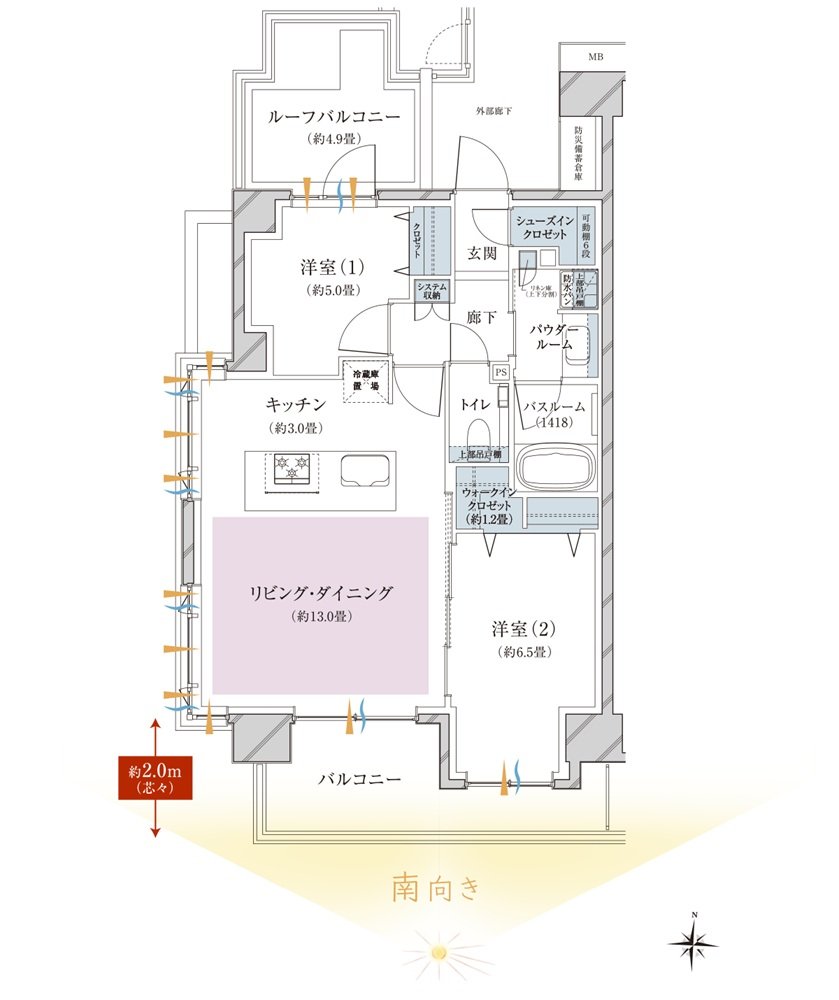 ヴェレーナ西新井ザ・ハウス 間取り Hr TYPE