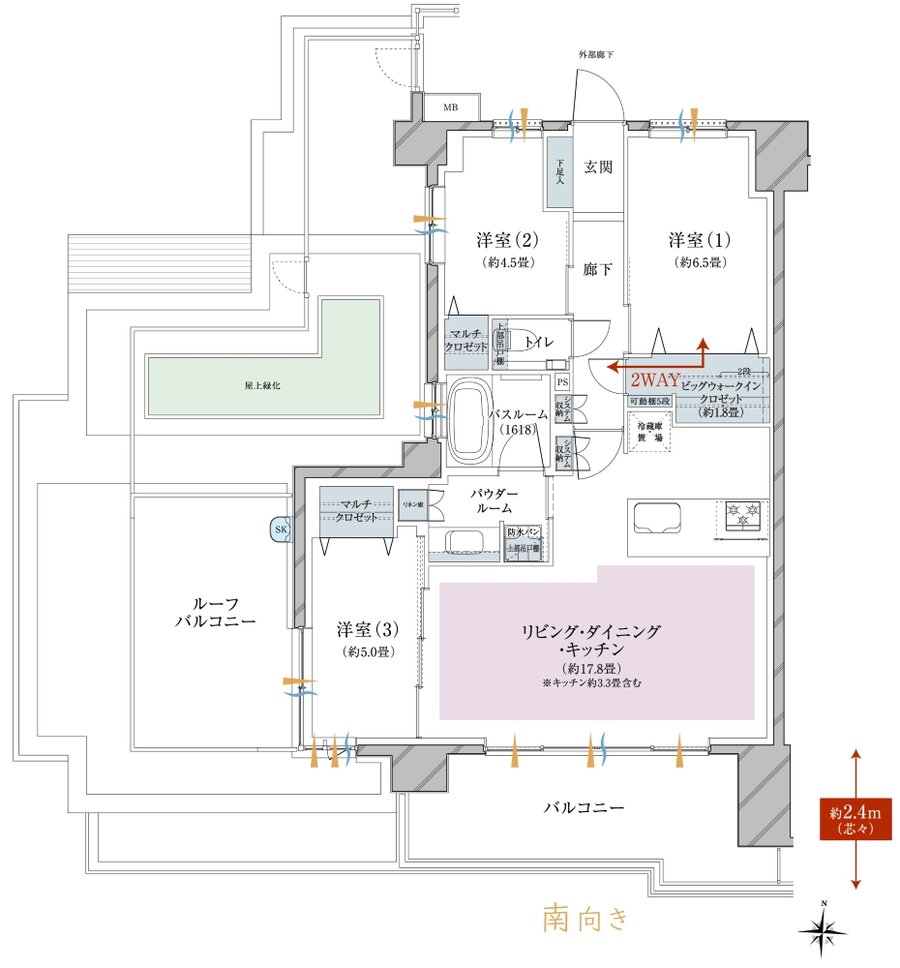 ヴェレーナ西新井ザ・ハウス 間取り Jr TYPE