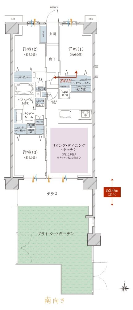 ヴェレーナ西新井ザ・ハウス 間取り Dg TYPE