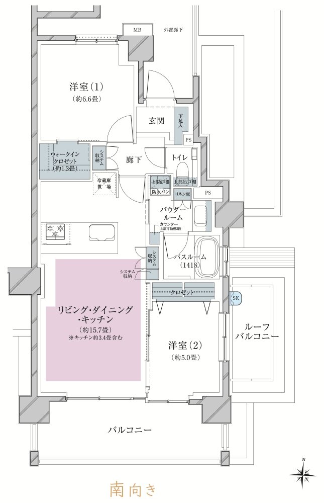 ヴェレーナ西新井ザ・ハウス 間取り Kr TYPE
