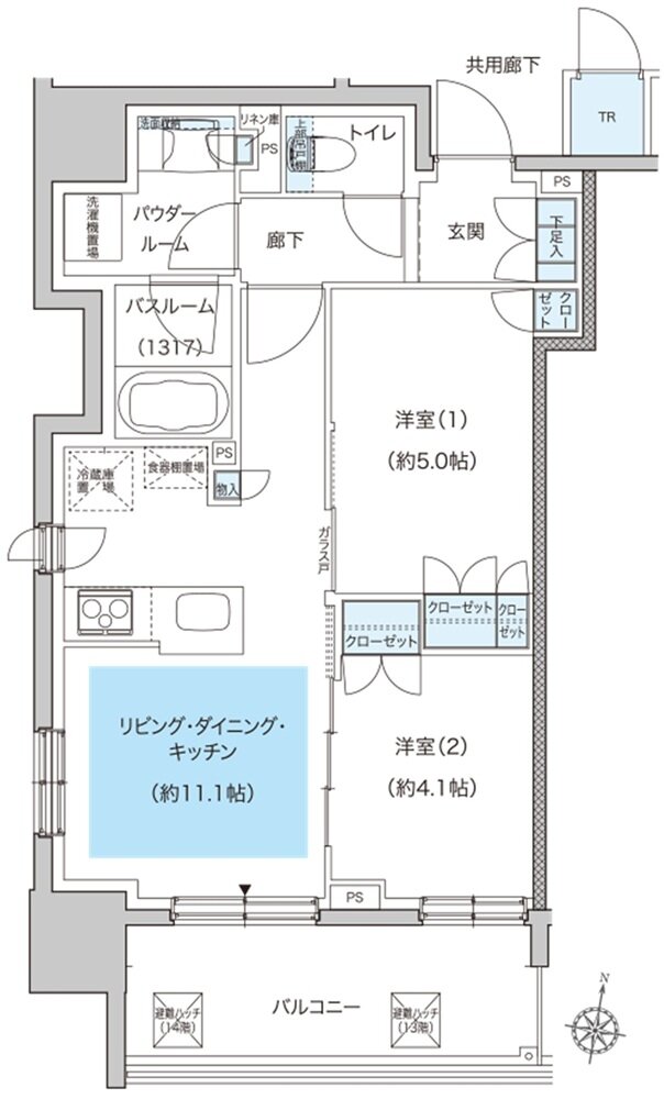 モンドミオ札幌大通 南二条 間取り G type