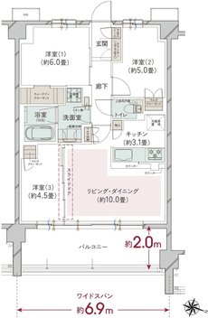 オーベル大宮プレイス 間取り B TYPE