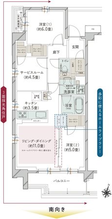 オーベル大宮プレイス 間取り I TYPE