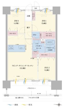 グランドパレス佐賀城内 間取り B type