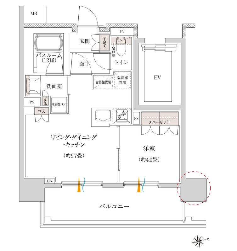 イノバス上前津 間取り Dタイプ