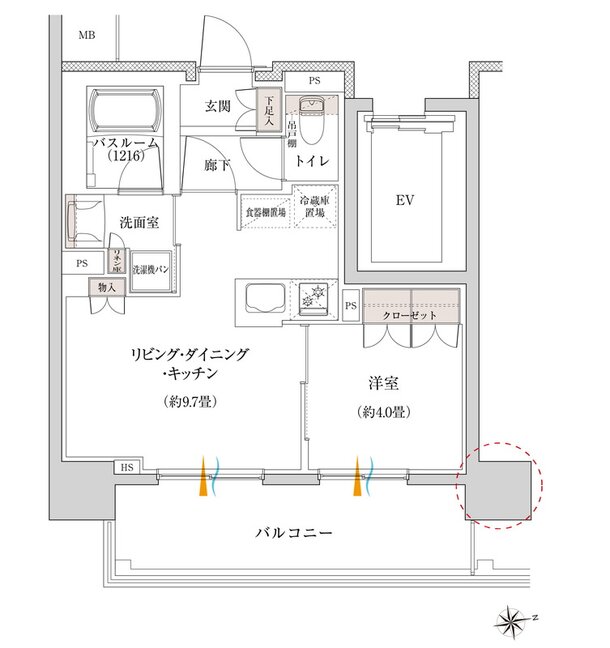 イノバス上前津 間取り Dタイプ