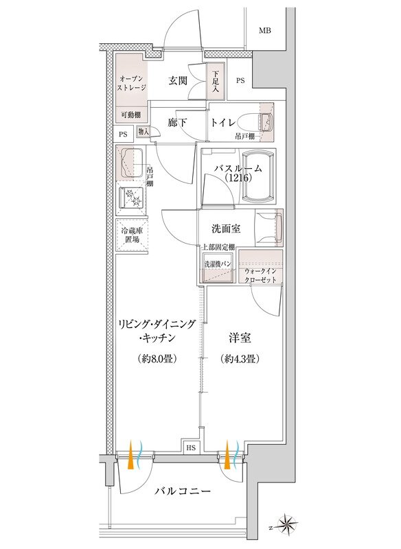 イノバス上前津 間取り Cタイプ