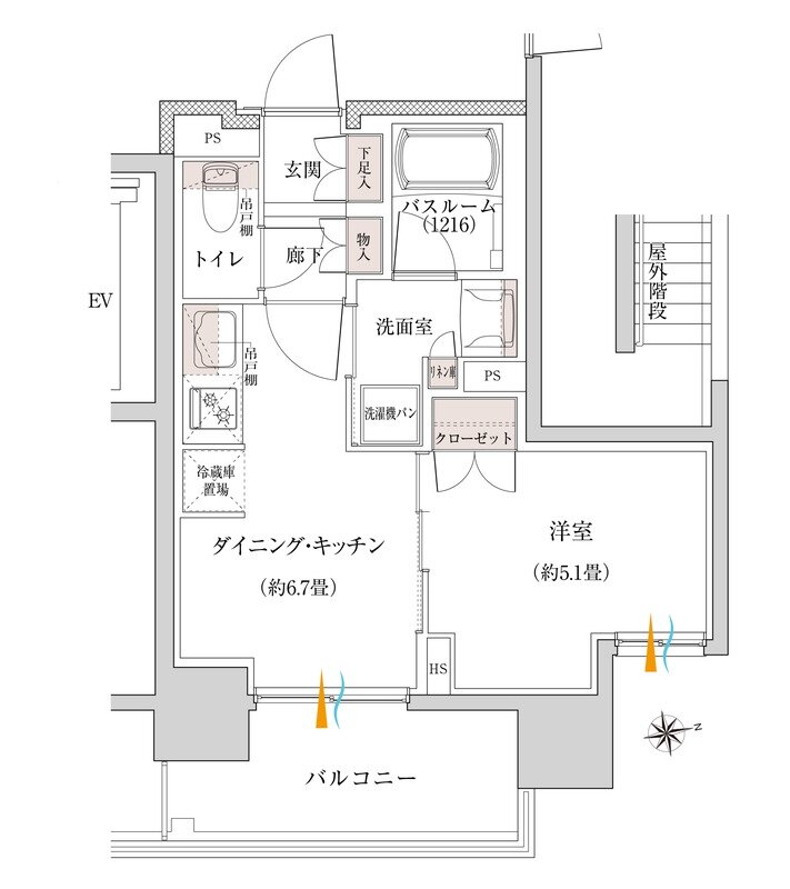 イノバス上前津 間取り Eタイプ