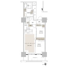 ルネタワー八王子 間取り 60B2 TYPE