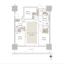 ルネタワー八王子 間取り 70C1 TYPE