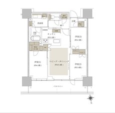ルネタワー八王子 間取り 70D1 TYPE