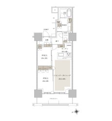 ルネタワー八王子 間取り 60B1 TYPE