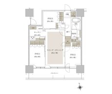 ルネタワー八王子 間取り 70E1 TYPE