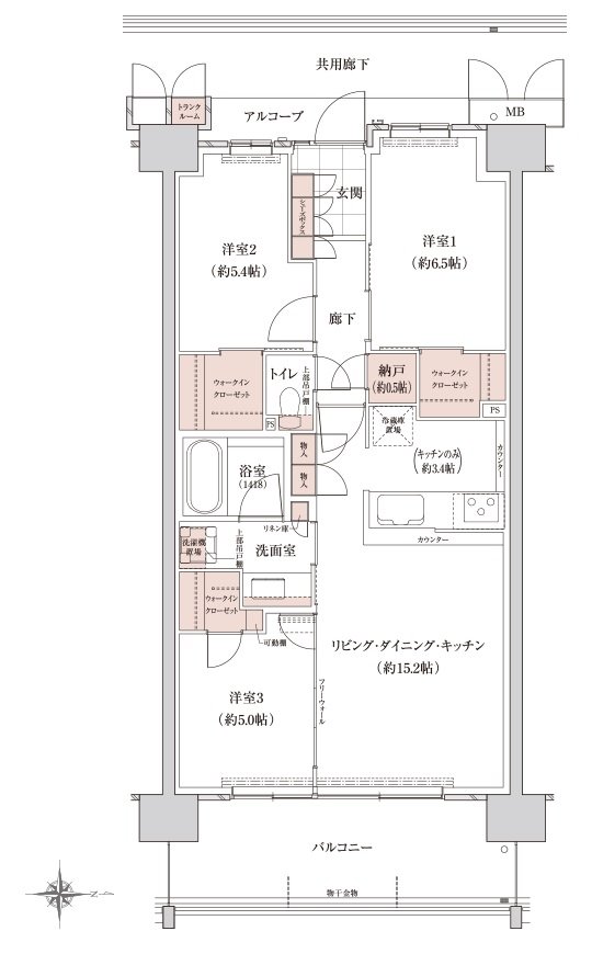 （仮称）メイキタPROJECT 間取り I-Q 2 TYPE