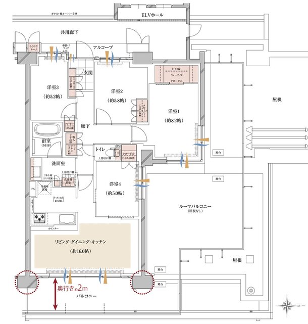 グランクレア ミリアシティ 間取り I-Sr TYPE