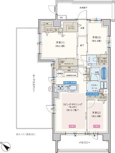 エクセレントシティ久米川ステーションサイド 間取り Lr type