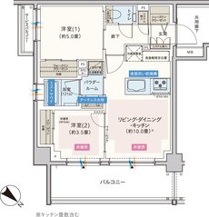 エクセレントシティ久米川ステーションサイド 間取り I type