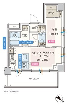エクセレントシティ久米川ステーションサイド 間取り J type