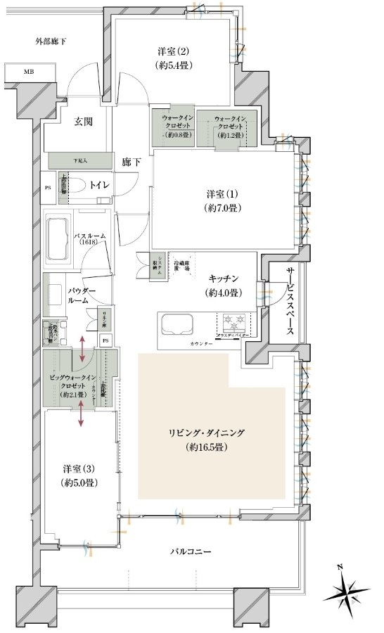 ヴェレーナグラン府中美好 間取り BH TYPE