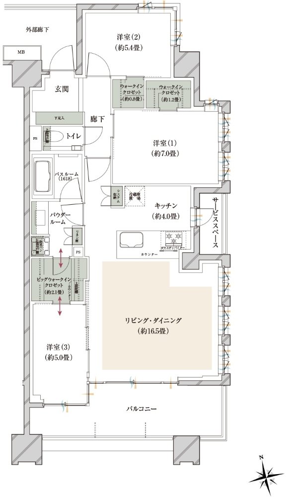 ヴェレーナグラン府中美好 間取り BH TYPE