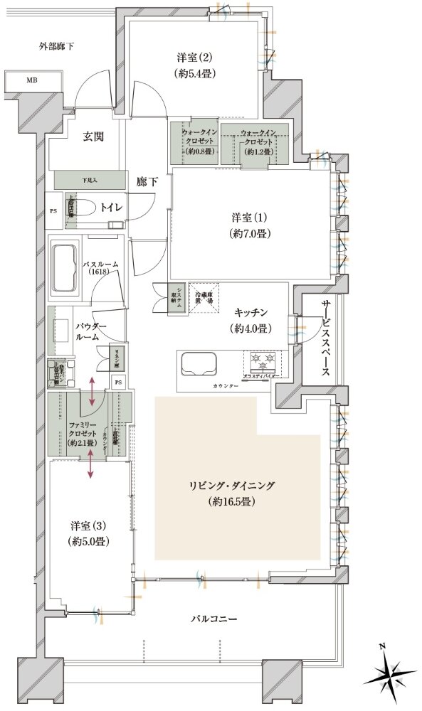 ヴェレーナグラン府中美好 間取り BH TYPE
