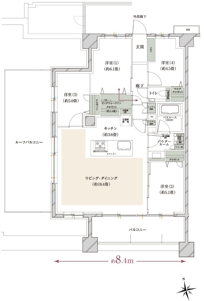 ヴェレーナグラン府中美好 間取り BIr TYPE