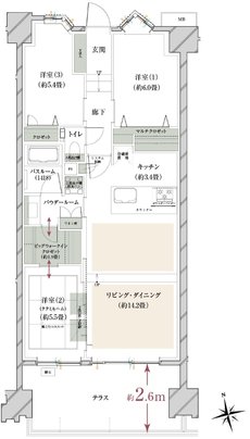 ヴェレーナグラン府中美好 間取り BSt TYPE