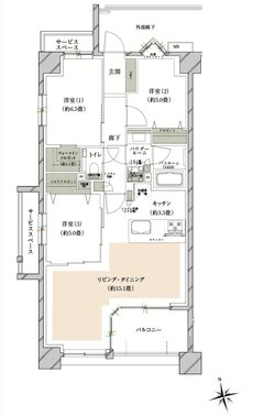 ヴェレーナグラン府中美好 間取り BA TYPE