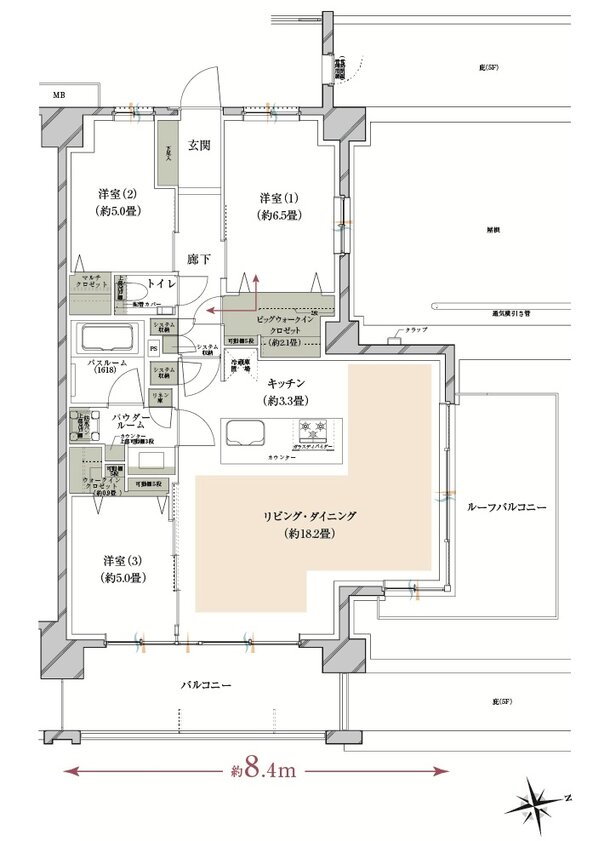 ヴェレーナグラン府中美好 間取り CJr TYPE