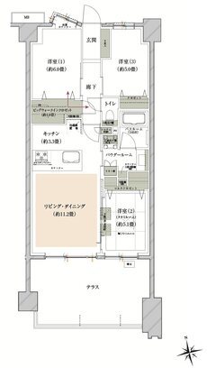 ヴェレーナグラン府中美好 間取り BRt type