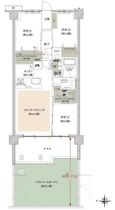 ヴェレーナグラン府中美好 間取り ADg type