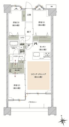 ヴェレーナグラン府中美好 間取り BF2 type