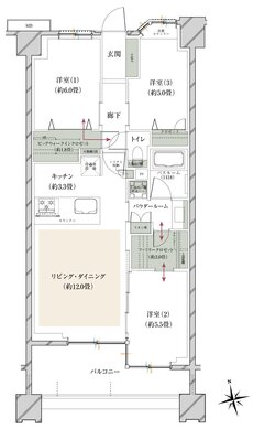 ヴェレーナグラン府中美好 間取り BE TYPE