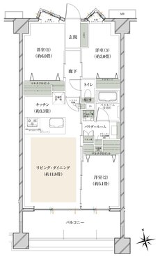 ヴェレーナグラン府中美好 間取り BB TYPE