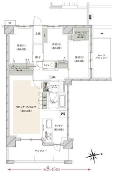 ヴェレーナグラン府中美好 間取り CLr TYPE(第3期1次予告住戸)