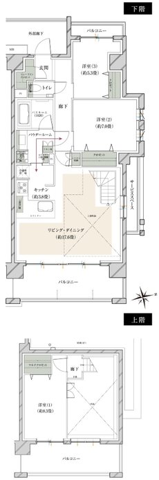 ヴェレーナグラン府中美好 間取り CGm TYPE