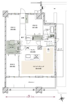 ヴェレーナグラン府中美好 間取り BMr TYPE