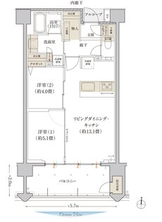 デュオヒルズ石垣真栄里 間取り Gタイプ