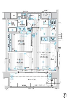 デュオヒルズ石垣真栄里 間取り Drタイプ（第1期2次以降）