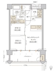 デュオヒルズ石垣真栄里 間取り Cタイプ（第2期1次以降）