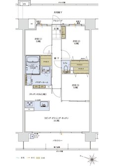 アルファステイツ野芥駅II 間取り B type