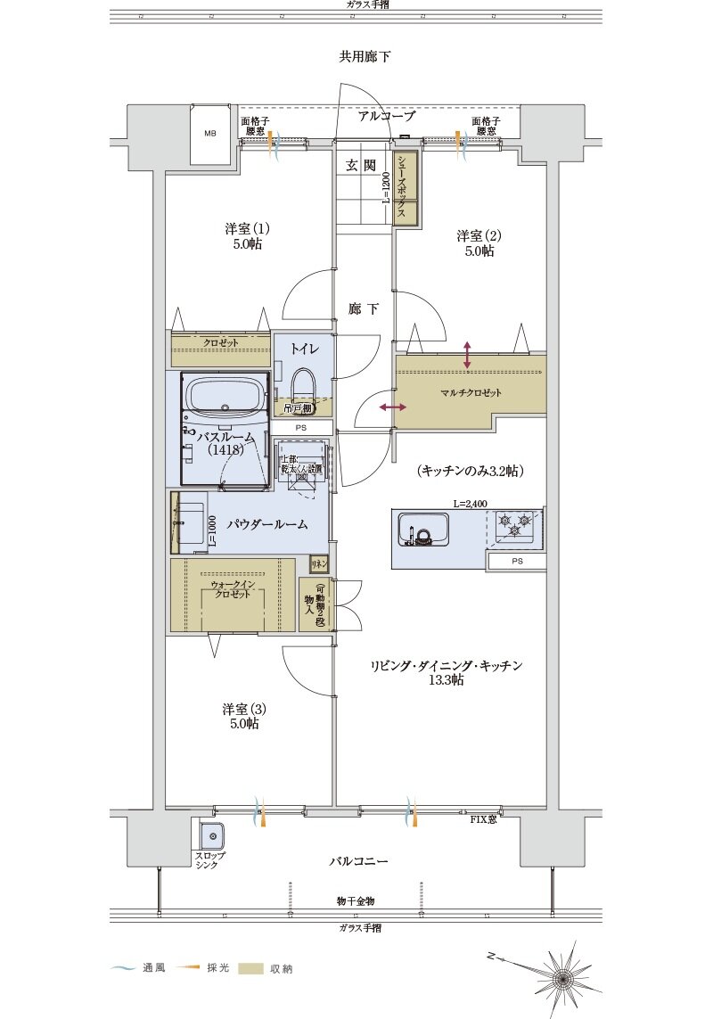 アルファステイツ野芥駅II 間取り C type