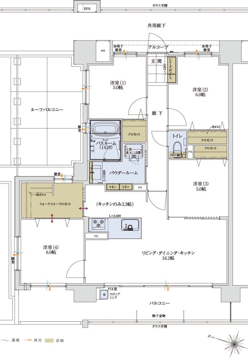 アルファステイツ野芥駅II 間取り G type