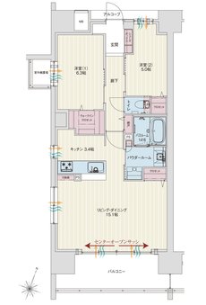 アルファステイツ新潟駅南口 間取り A type