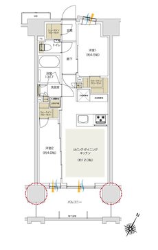 プレシス追浜駅前 間取り Dタイプ