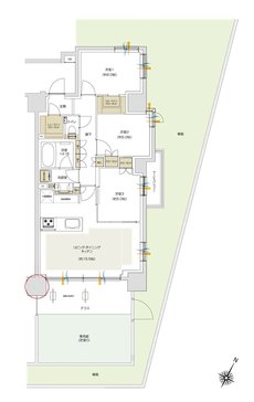 プレシス追浜駅前 間取り Egタイプ