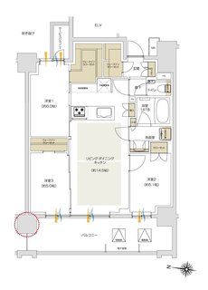プレシス追浜駅前 間取り Gタイプ