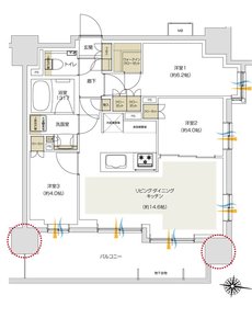 プレシス追浜駅前 間取り Jタイプ