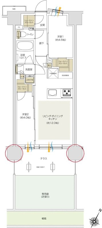 プレシス追浜駅前 間取り Dgタイプ